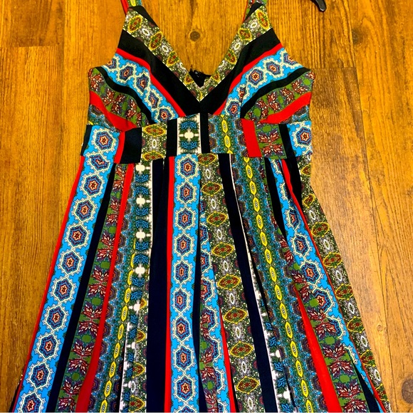 New T Tahari Multi Colored Flowy Maxi Dress - Picture 4 of 16